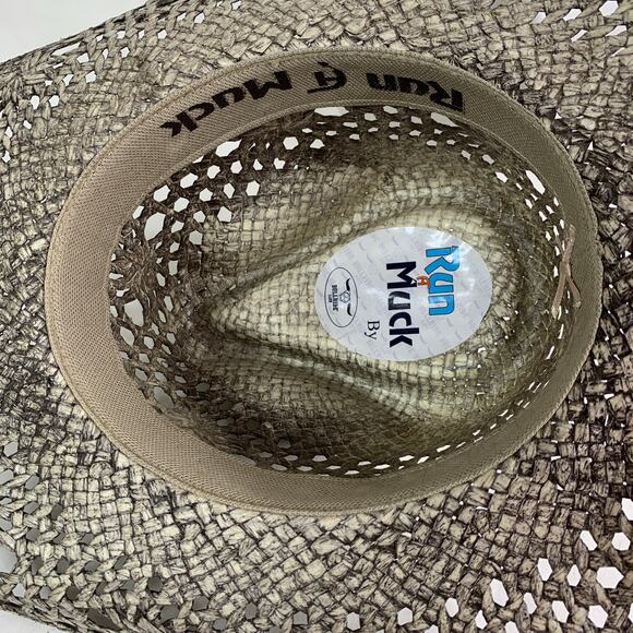 Bullhide Hats Run a Muck Collection GONE CRAZY Gray Toyo Straw Cowboy Hat - Picture 8 of 10